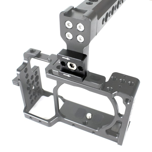 Cold Shoe Mount Adapter Cold Shoe Extender för kamera Svart