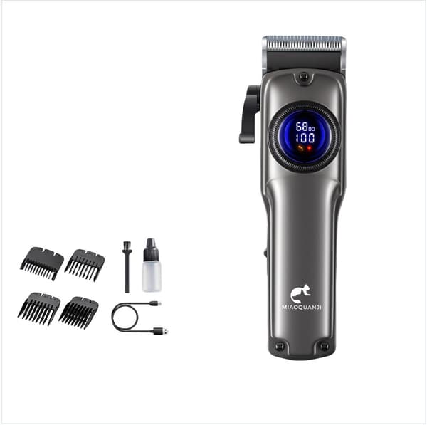 Professionel Pet Clipper med Smart Display - Sikker og Effektiv Trimning til Hunde og Katte