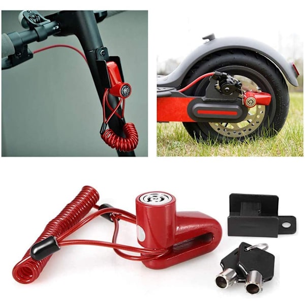 INF Jarrulukko Xiaomi Mijia M365 sähköskootterille Red