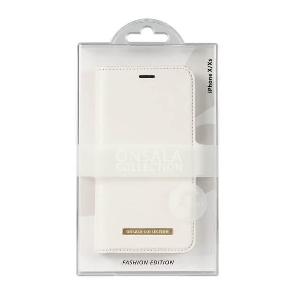 Mobilfodral Saffiano White - iPhone X/XS