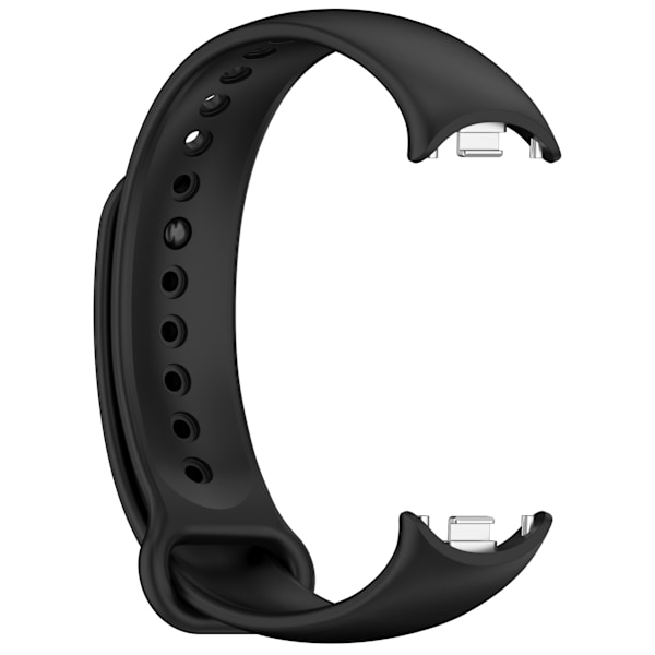 Stilfuld TPU-rem til Xiaomi Band 8/9 (Metal Head) Sort