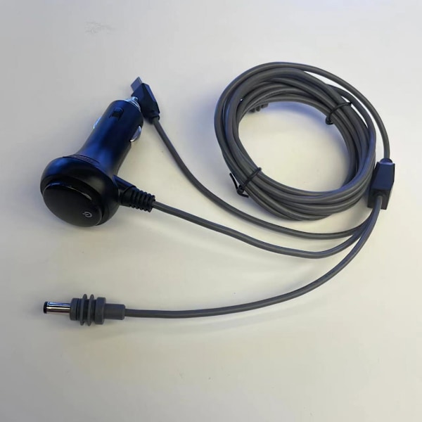 Bil cigarettænder splitter adapter med digitalt display