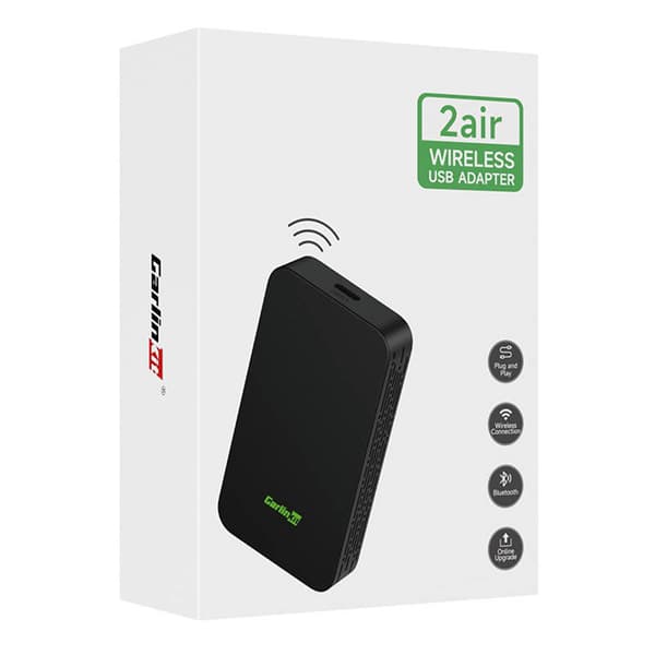 Carlinkit 2AIR langaton sovitin Apple Carplay/Android Auto (musta)
