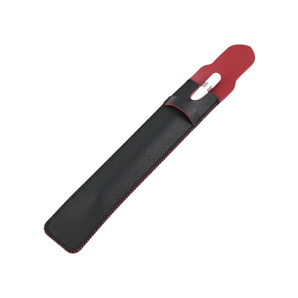 Suojakotelo Apple Pencil -kynälle ja sen suojukselle Musta + punainen