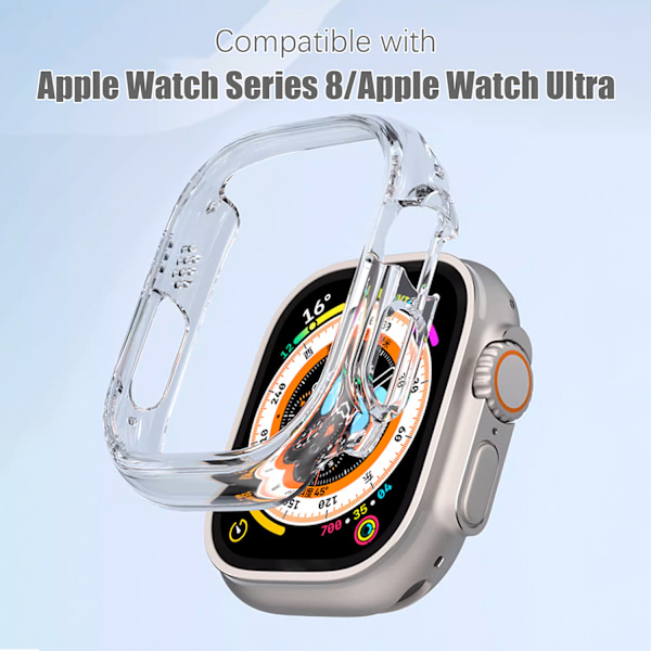 Skyddsfodral i PC Apple Watch Series 8/Apple Watch Ultra Transparent