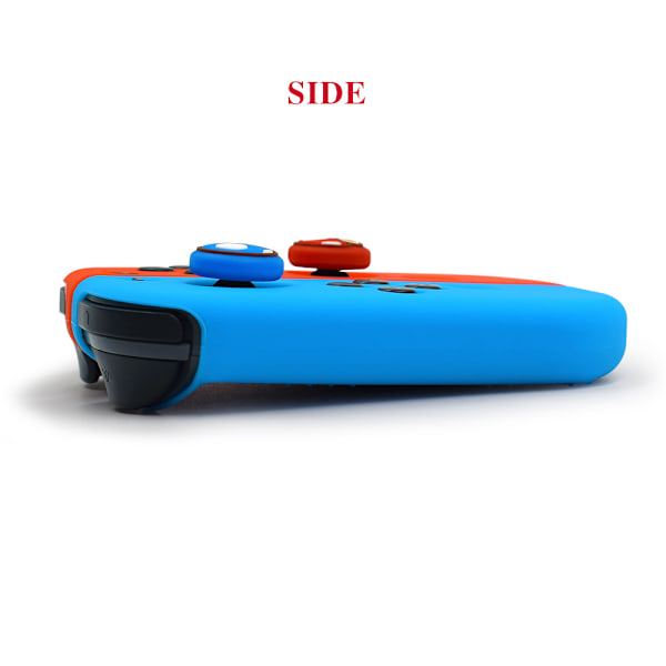 Silikone beskyttende etui til Switch Joycon Rød+blå