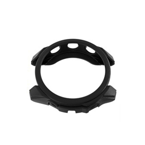 Skyddande TPU-klockfodral för Garmin Forerunner 265S - Svart läderstruktur