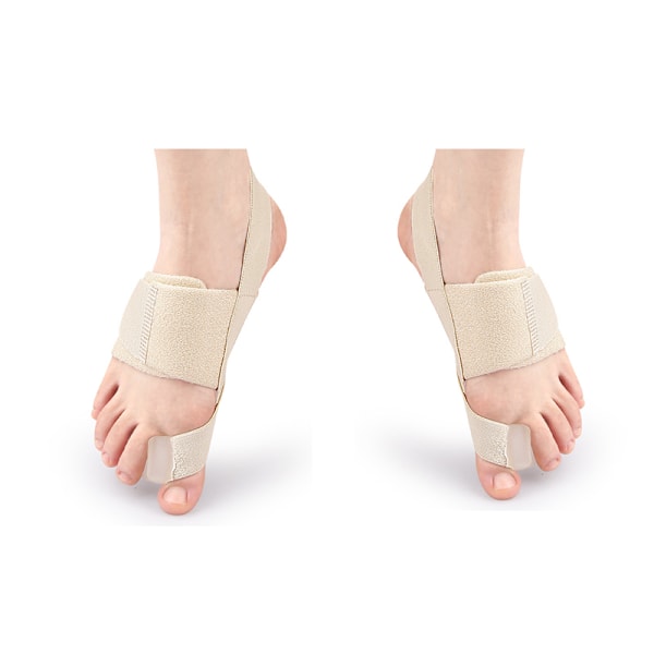 Fotvalvsstöd med tåseparator och stötdämpande metatarsal inläggssula Beige L