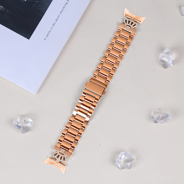Roséguld armband i rostfritt stål för Google Pixel Watch