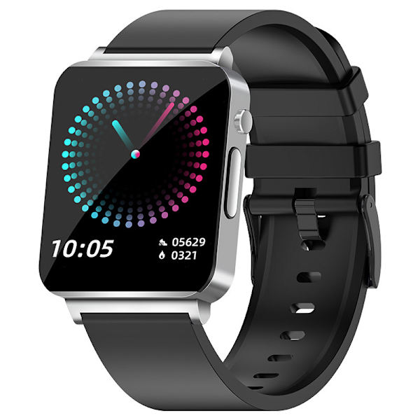 Smartwatch med EKG, puls, blodiltning, søvnmonitor Black Black