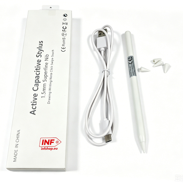 Universal Stylus pen til iPad med 4 spidser White White