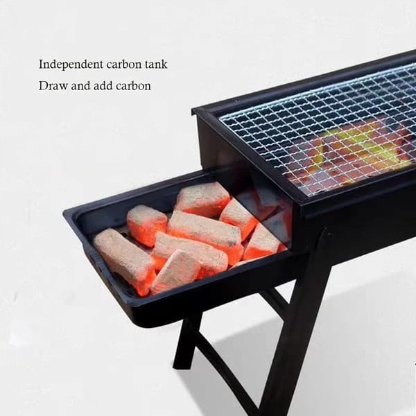 Sammenfoldelig bordplade til kulgrillning M M