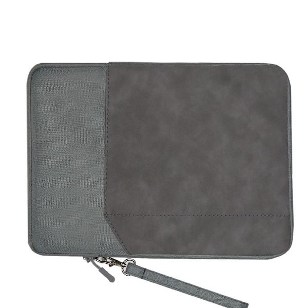 Beskyttende tablet-etui med lynlås Mørkegrå L