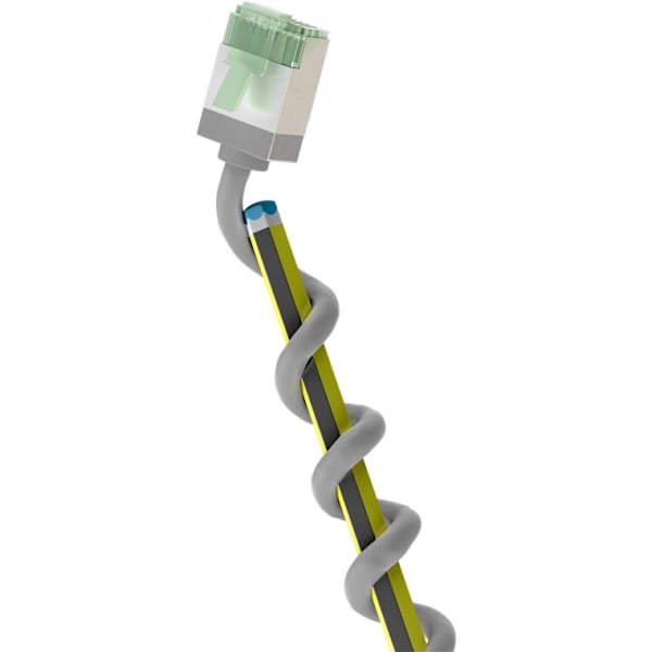 Ultraflexibel patchkabel CAT 8.1, slim, U/FTP, grå