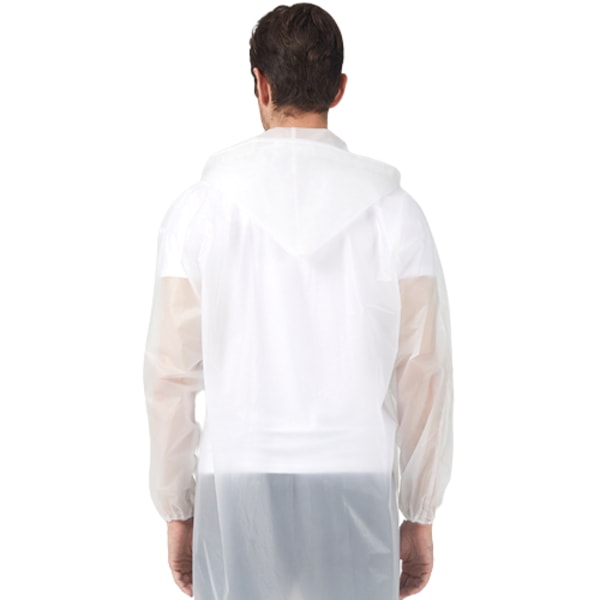 Regnkappa med huva Transparent L