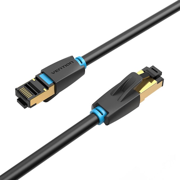 Nätverkskabel CAT8 SFTP-ventil IKABK RJ45 Ethernet 40Gbps 8m Svart
