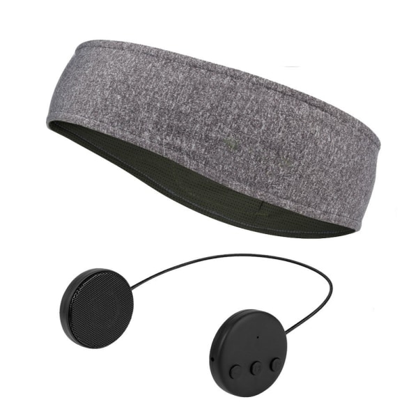 INF Sovhörlurar - Pannband med Bluetooth hörlurar och mikrofon Grå