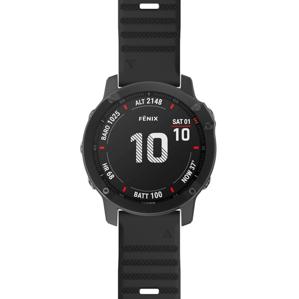 Garmin Fenix / Forerunner / Approach / Quatix armbånd Sort