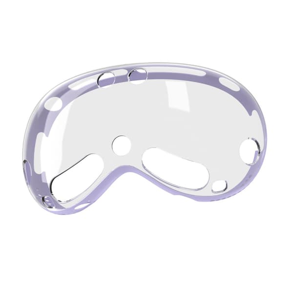 Lila PC+TPU Skyddsfodral Kompatibelt med Apple Vision Pro MR Headset