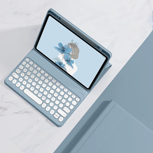 Blått Bluetooth-tangentbordsfodral för Xiaomi Pad 6/6 Pro
