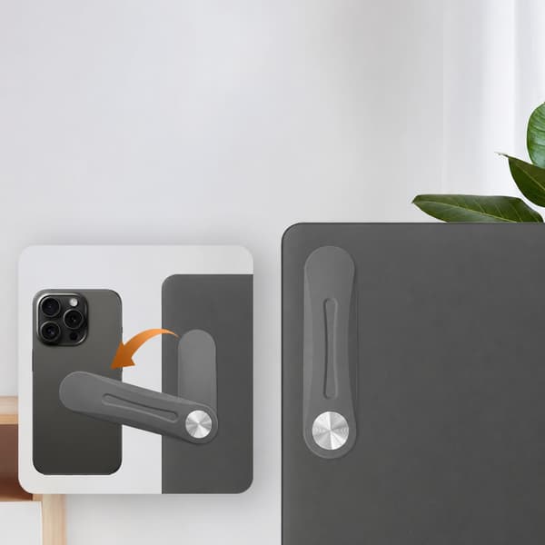 Magnetiskt laptopstativ för dubbla skärmar, kompakt och hopfällbart ABS-tillbehör White White