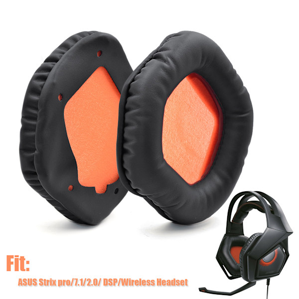 2-packs öronkuddar i proteinläder för Asus STRIX-hörlurar