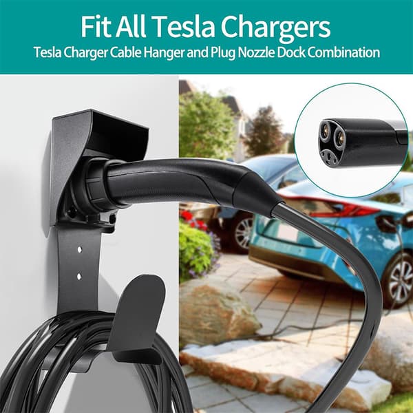 Väggmonterad Tesla-laddarhållare för modell X/Y/3/S