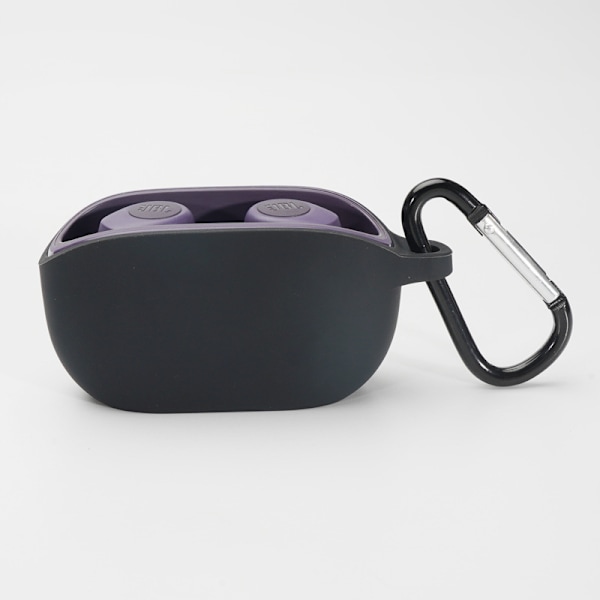 JBL Wave 100TWS Fodral med Karabinhake - Mjukt Skyddsfodral i Silikon Svart