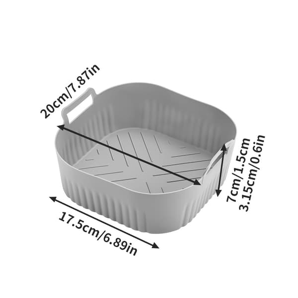 Air Fryer Bageplade Pad Grey Grey