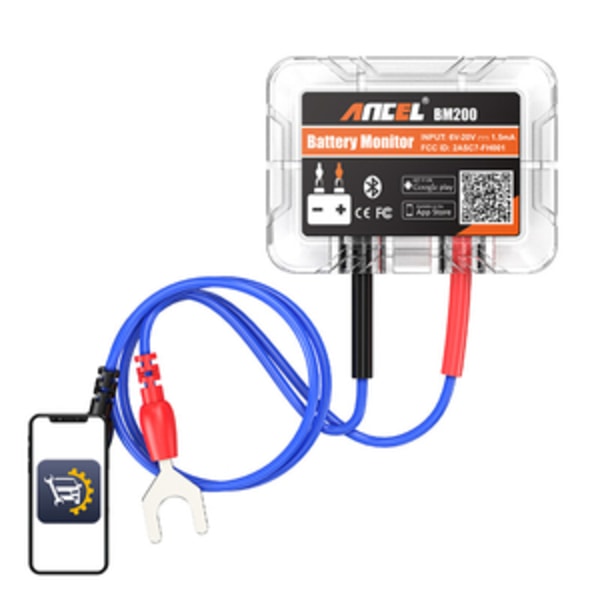 Bluetooth Batteri Tester Ancel BM200 6-20V DC
