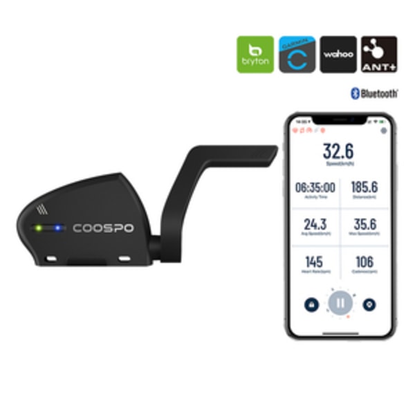 Nopeus- ja poljinnopeussensori Coospo BK805 on yhteensopiva Wahooon, Garminin, Brytonin jne.