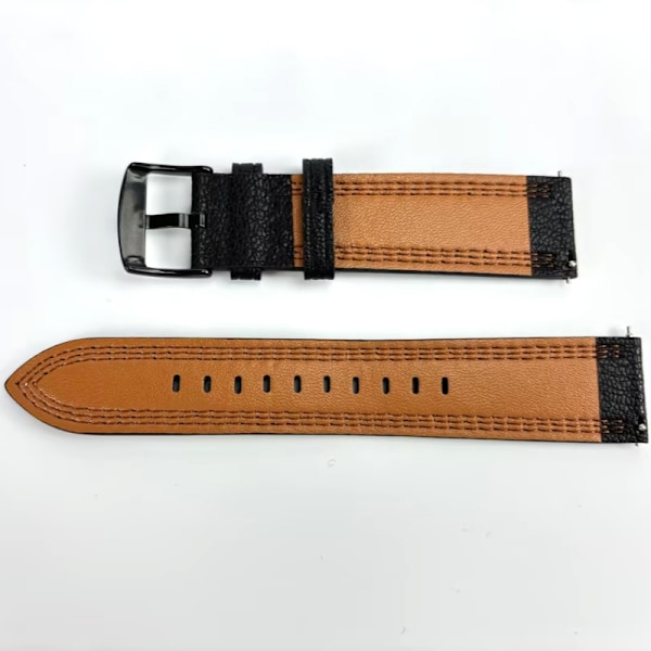 Läderklockarmband för HUAWEI GT3 Svart 22 mm