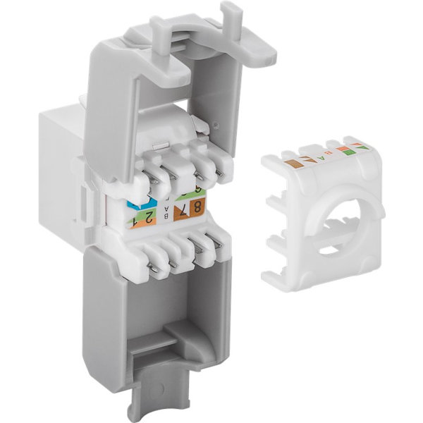 Keystone-modul RJ45 CAT 6A, UTP