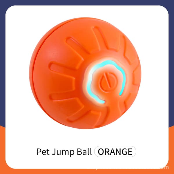 Interaktivt kæledyrslegetøjsbold til katte og små hunde Orange