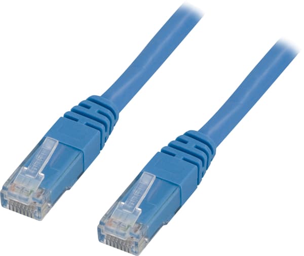U/UTP Cat6 -kytkentäkaapeli, LSZH, 0,5 m, sininen