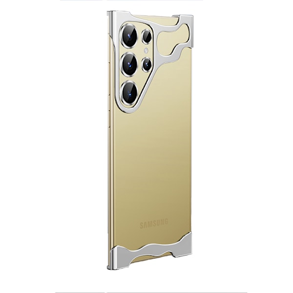 Ainutlaatuinen metallikehyskotelo + linssikalvo Samsung S23:lle