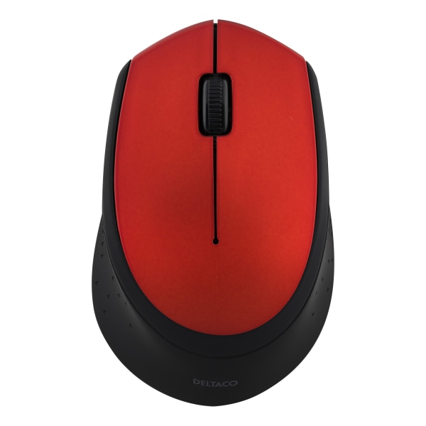 Wireless optical mouse 2.4GHz, 3 buttons with a scroll, red
