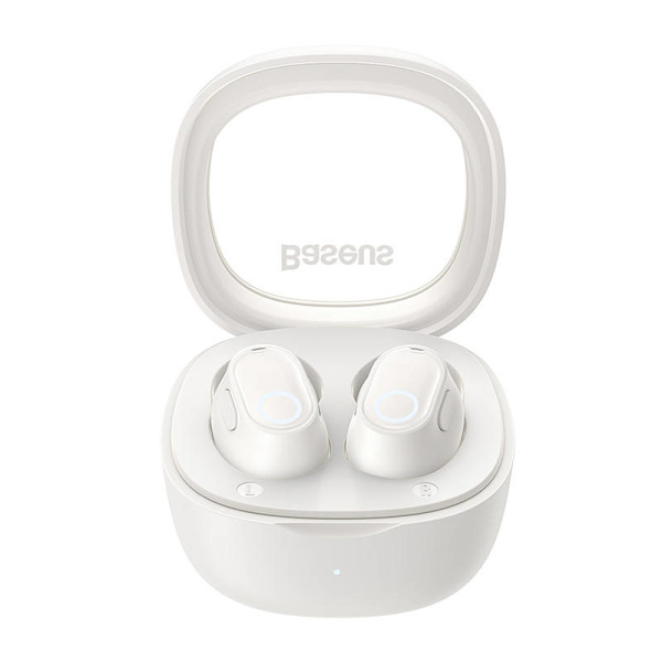 Trådlösa hörlurar Baseus Bowie WM02 TWS, Bluetooth 5.0 (vit)