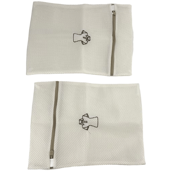 Tvättpåsar med Broderi, 2-pack M M