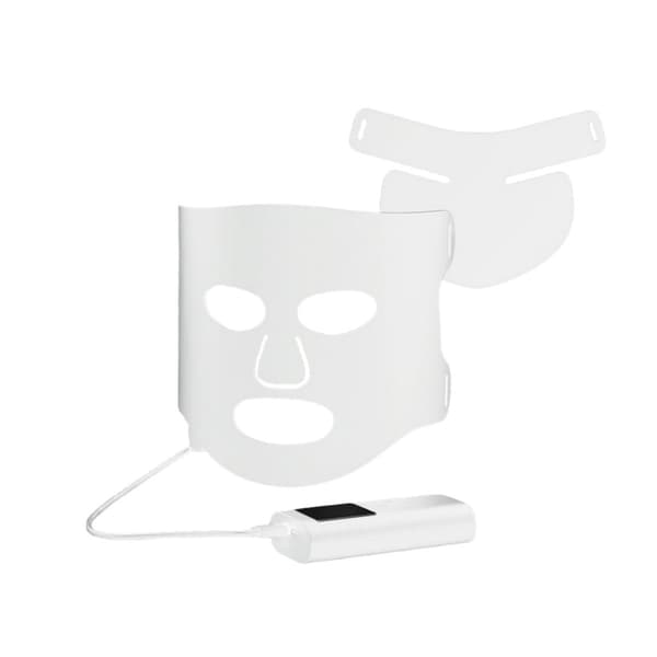 LED 7 Farve Silikone Ansigtsmaske - Ansigtspleje Terapi, Forbedre Hudens Elasticitet White White