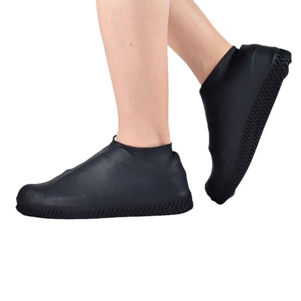 Silikoniset kengänsuojat imukupeilla Black L Black L