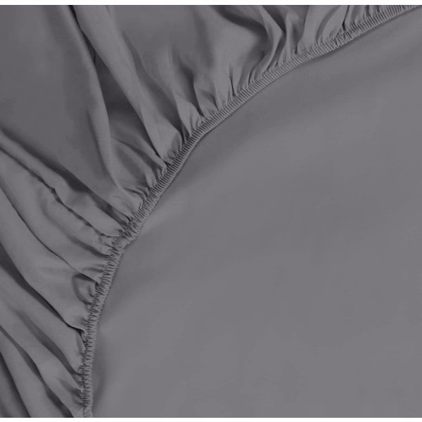 Vattentätt madrassskydd madrassöverdrag Grå 120x200x30 cm