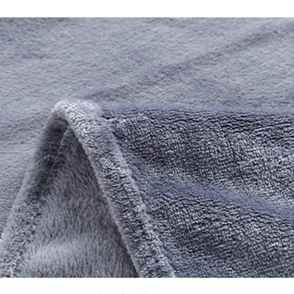 Sølvgrå Polyester Flanel Tæppe - Tykt, Blødt & Helårs Gave Tæppe S S
