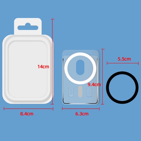 Magnetiskt korthållare kompatibel med MagSafe