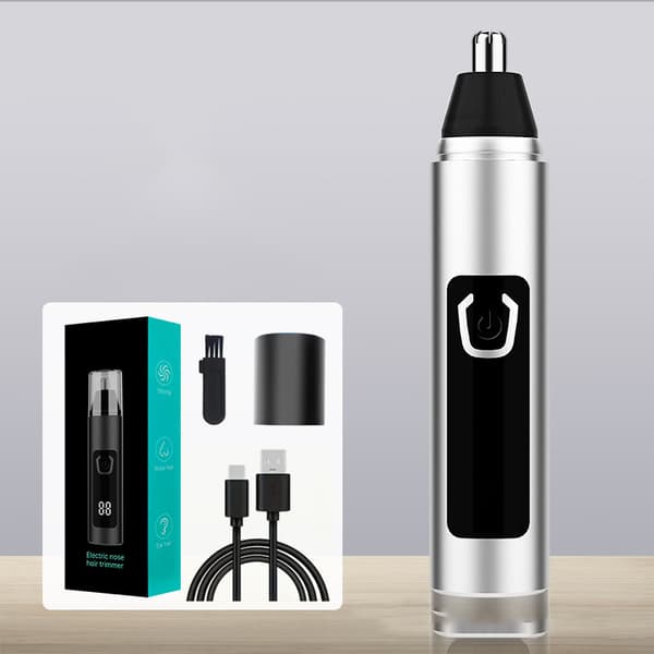 Silver Nose Hair Trimmer - Uppgraderad Modell
