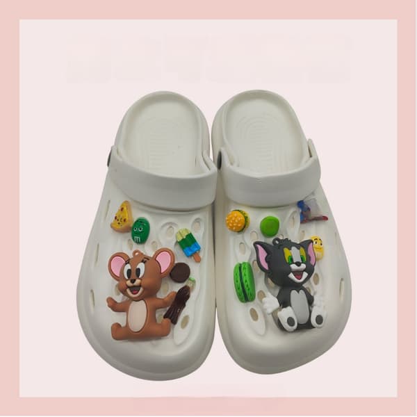 DIY Crocs Charms Tilbehørssæt - Tegneserie Sko Dekorationer