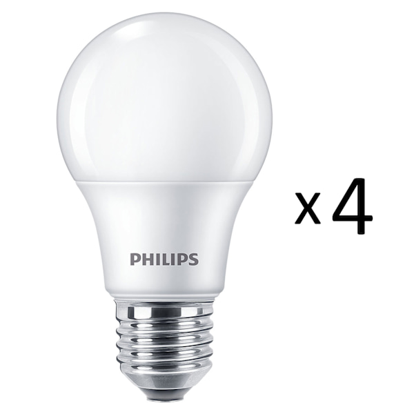 4-pack LED E27 Normal Frost 60W 806lm
