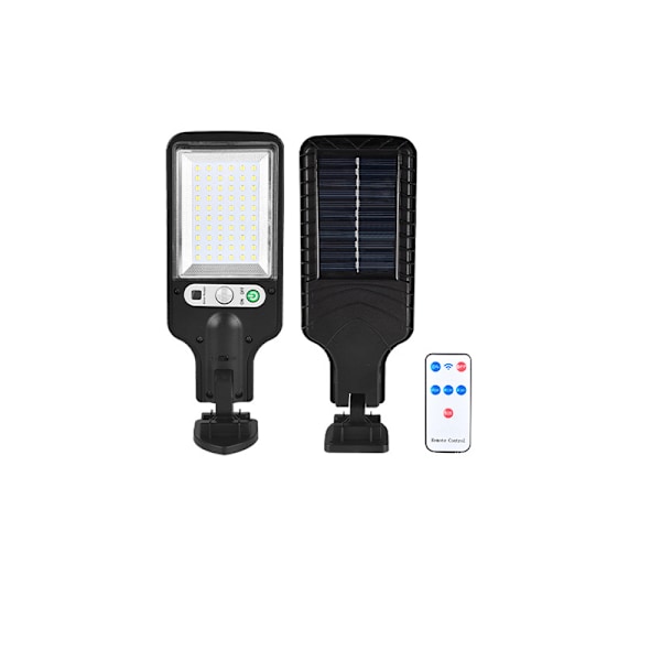 Aurinkoenergialla toimiva ulkoseinävalaisin kaukosäätimellä Lampun helmi: 60 SMD