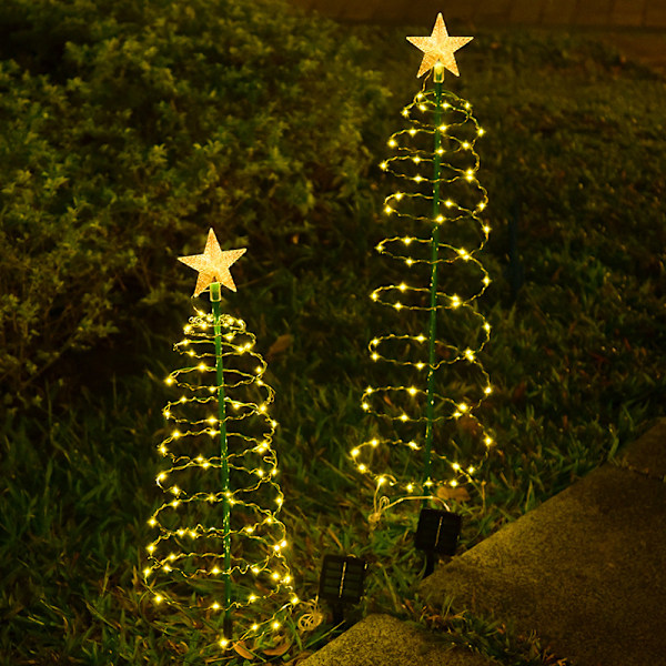 Solar Christmas Tree Lights - Set om 2