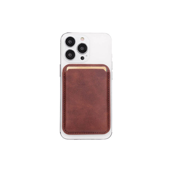 Magnetisk Kortholder iPhone 12 og nyere Brun